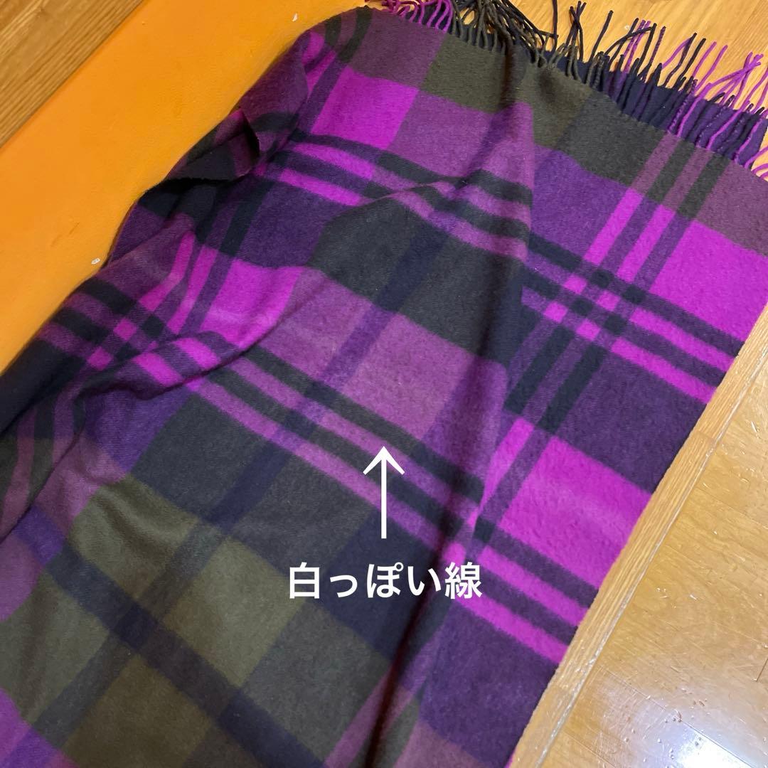 専用　Joshua Ellis カシミヤ大判ストールプライマリーブラックウォッチ