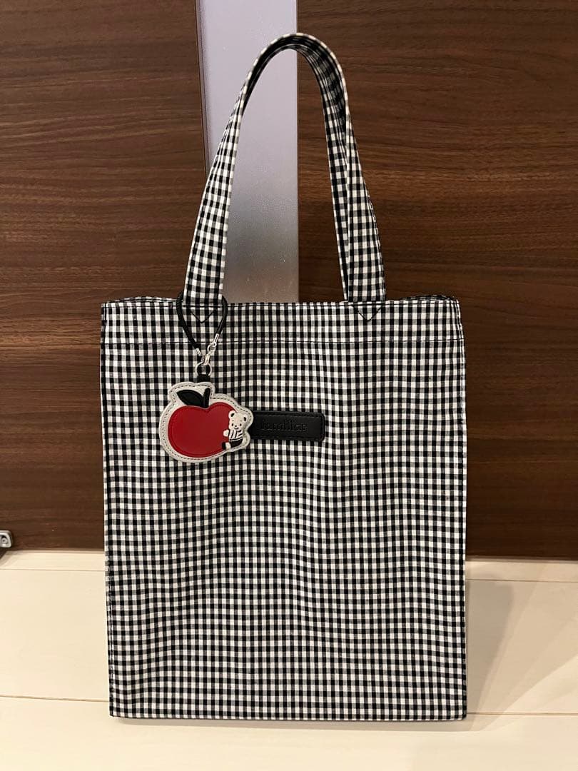 familiar トートバッグ　ギンガムチェック