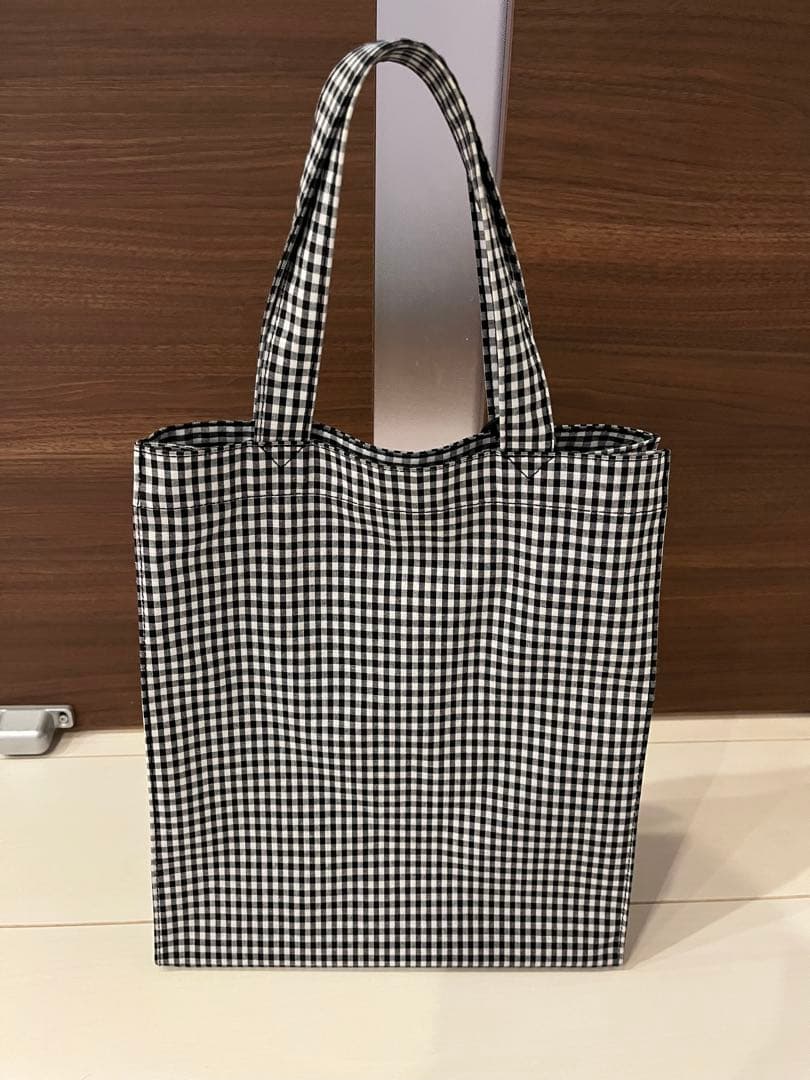 familiar トートバッグ　ギンガムチェック