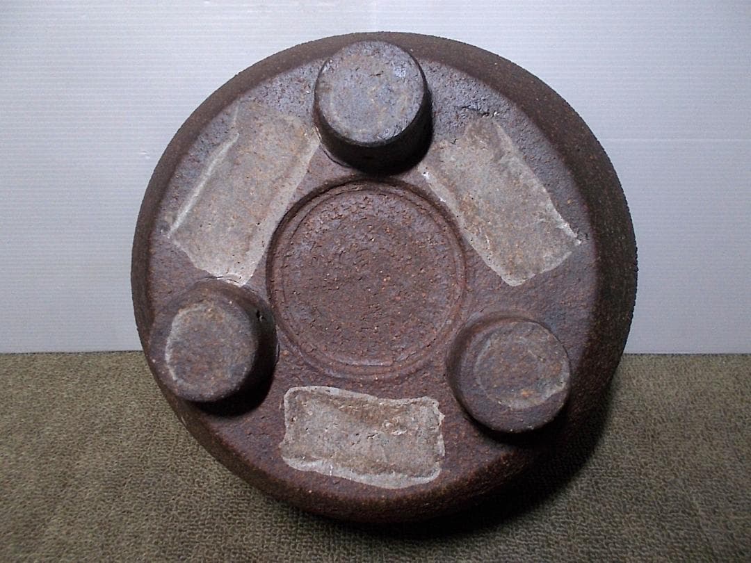 茶道具 紅型風炉 筋紋茶釜 釜環 野々田電熱器 動作品 敷板 送料込み