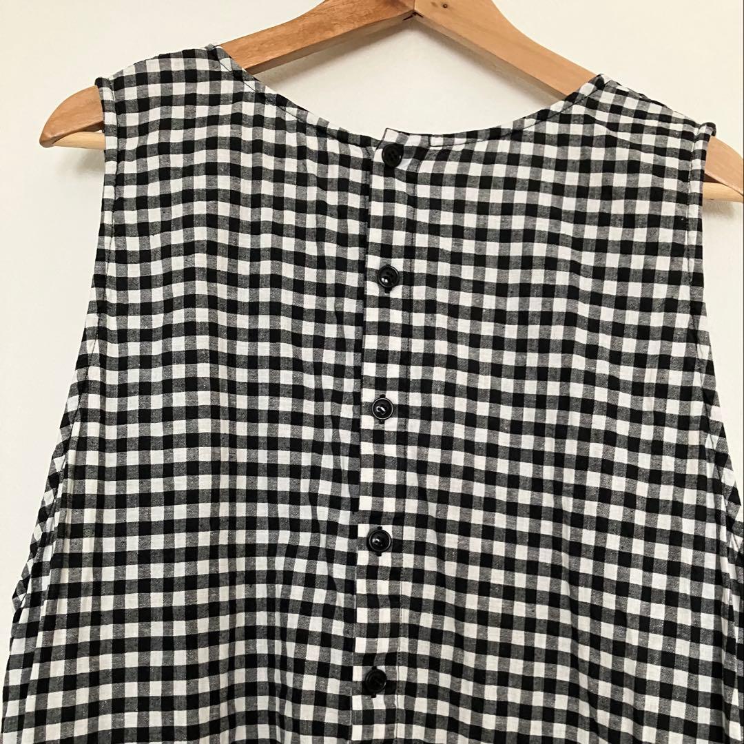 nest Robeギンガムサロペット