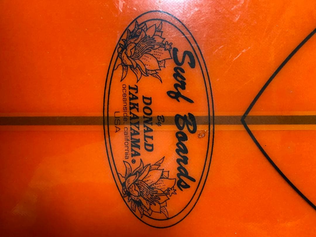 【値下げ】ドナルドタカヤマ　サーフボード オレンジ