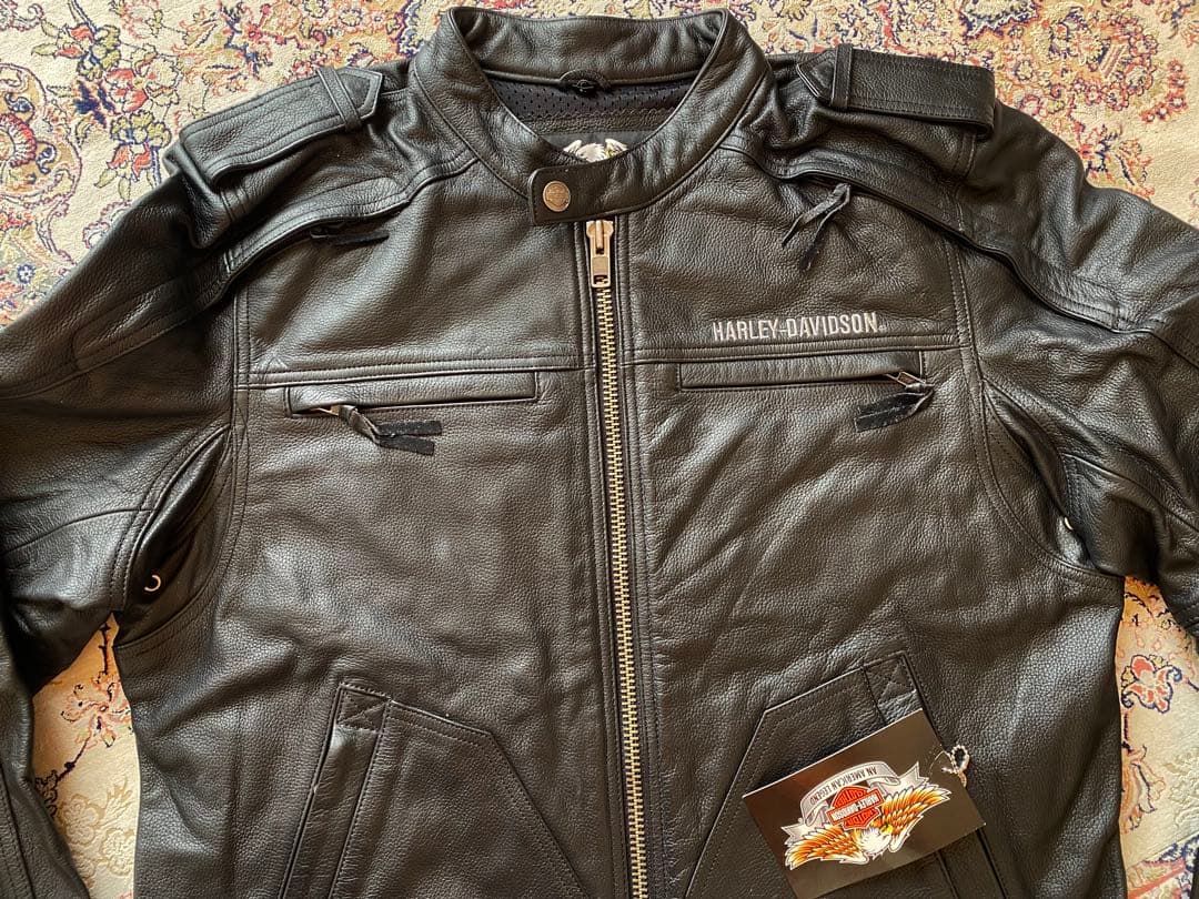 新品未使用HARLEY-DAVIDSONレザージャケット 現品限り新年お年玉特価