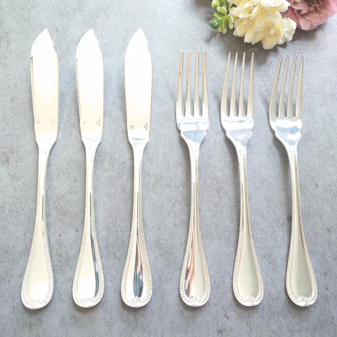 美品 クリストフル マルメゾン フィッシュ ナイフ フォーク 6点