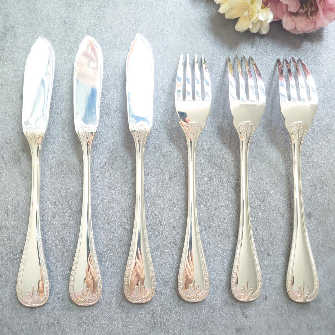 美品 クリストフル マルメゾン フィッシュ ナイフ フォーク 6点