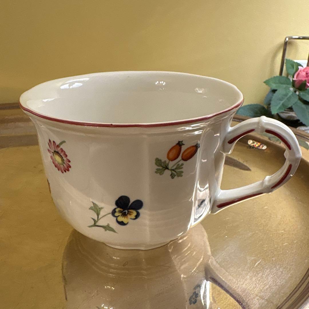 希少　美品　ビレロイボッホ　プチフルール　モーニングセット　カップソーサー　他