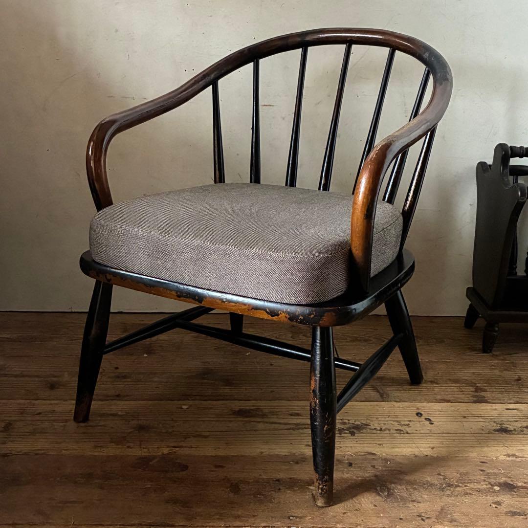 キツツキ 飛騨産業 ヴィンテージ ラウンジ イージーチェア 曲木 ウィンザー ①