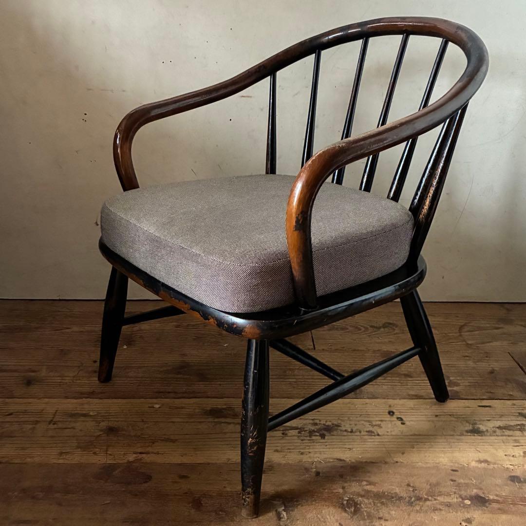 キツツキ 飛騨産業 ヴィンテージ ラウンジ イージーチェア 曲木 ウィンザー ①