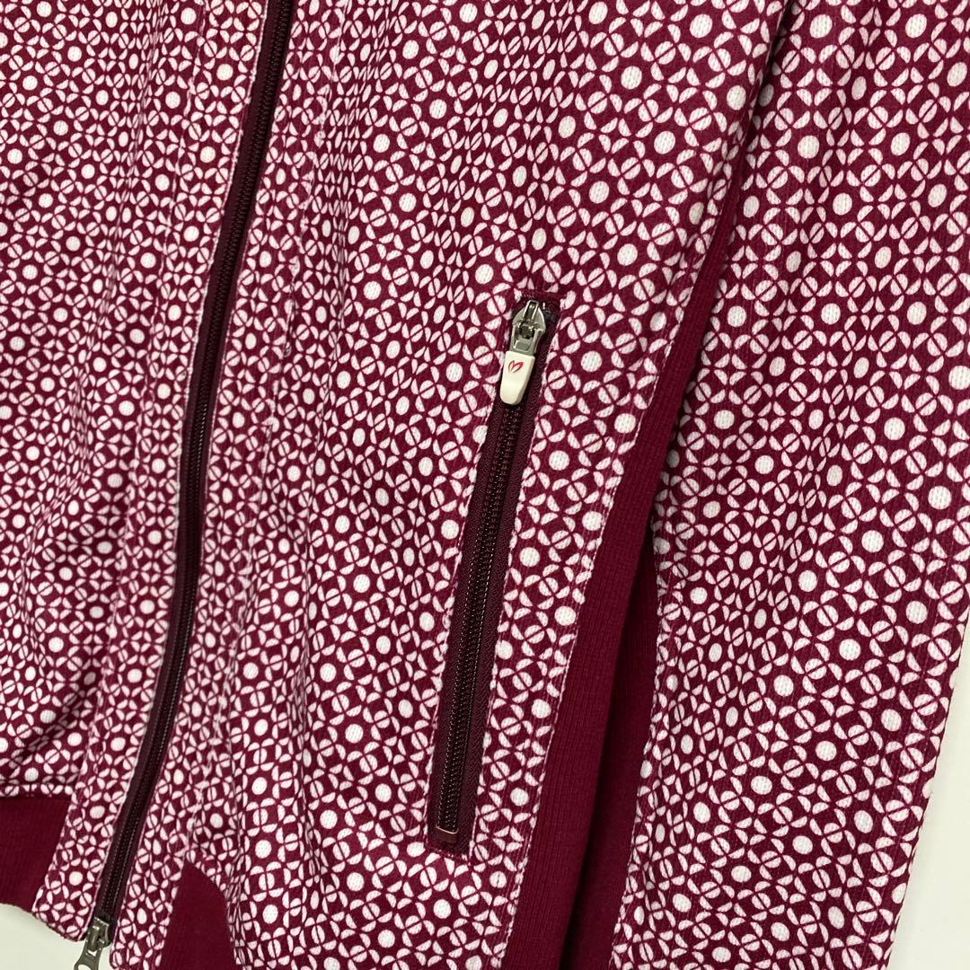 美品★マスターバニー ジップアップ ジャケット 裏起毛 メンズ M 総柄 メンズ