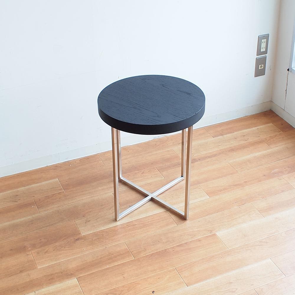 モダンスタイル ラウンド サイドテーブル 直径45cm 高さ53cm