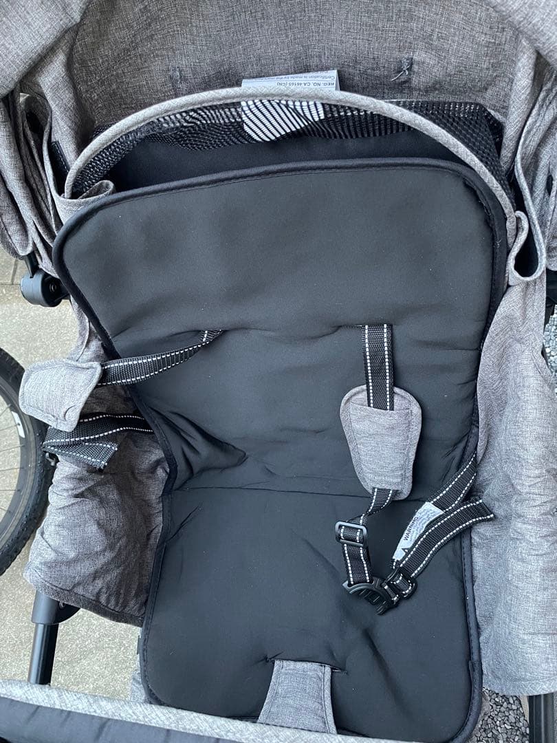 【美品】besrey ダブルベビーカー グレー