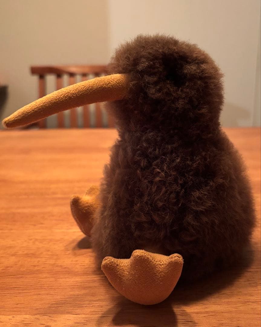 【レア】ベビーアルパカ毛ぬいぐるみ キウイ ダークブラウン