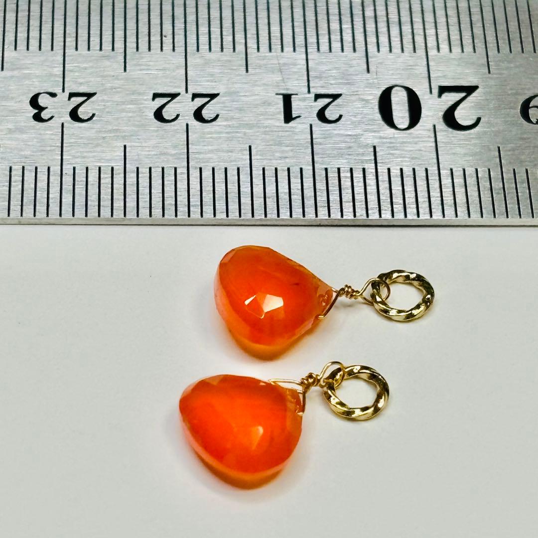綺麗なカーネリアンのチャーム　N-325