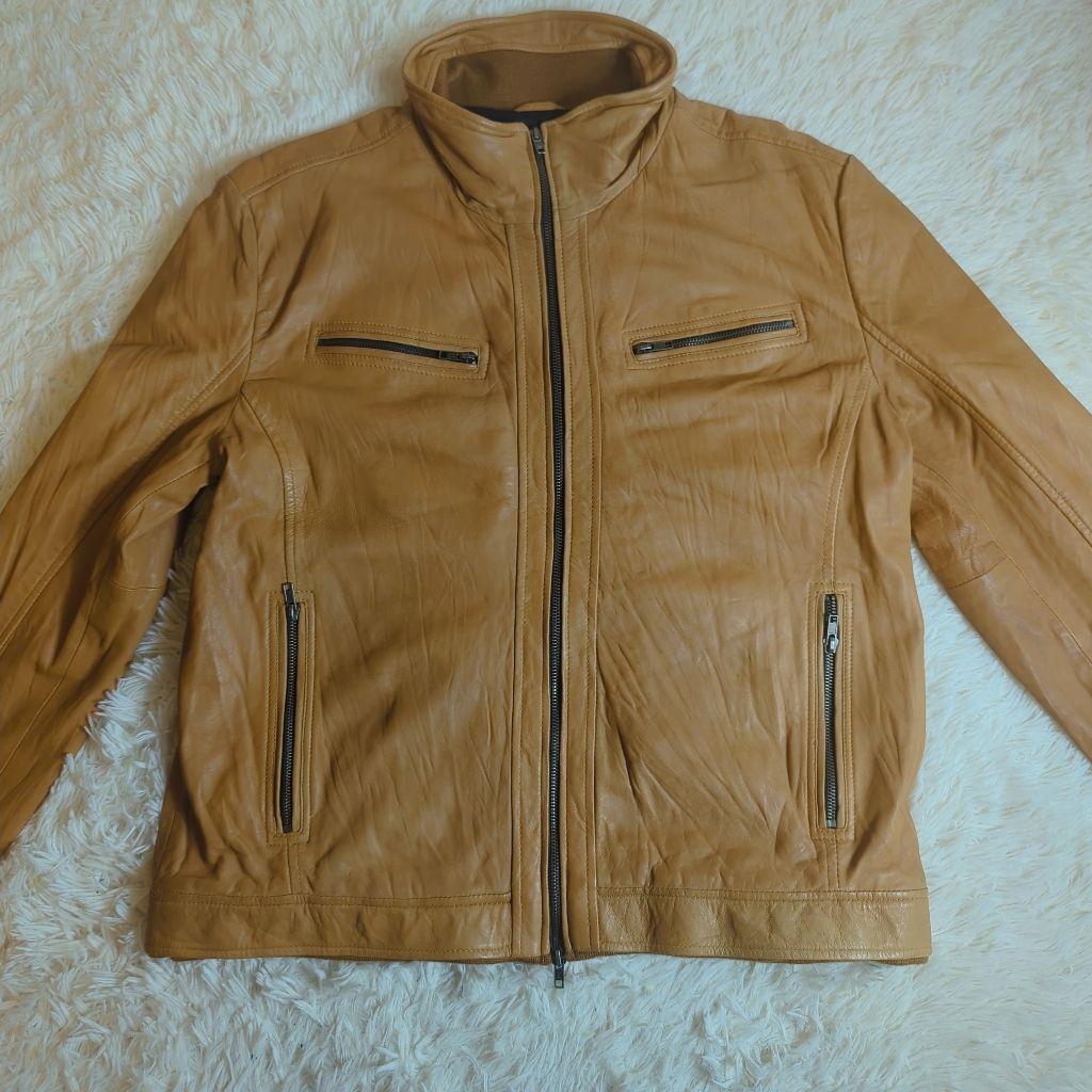 【レアサイズ】リューグーレザーズ 本革 ライダース レザージャケットキャメル