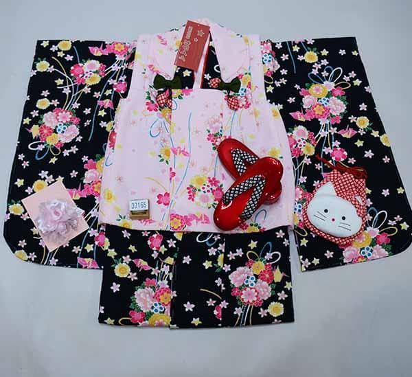 七五三 三歳 女児 被布着物フルセット 夢想ファンタジー 祝着 お仕立て無料