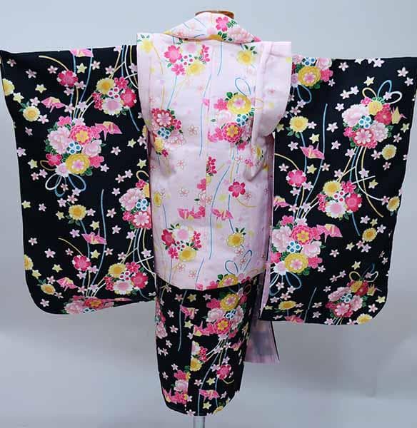 七五三 三歳 女児 被布着物フルセット 夢想ファンタジー 祝着 お仕立て無料