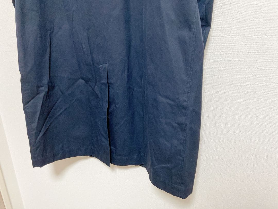 ANATOMICAアナトミカシングルラグランコートステンカラーコートネイビー