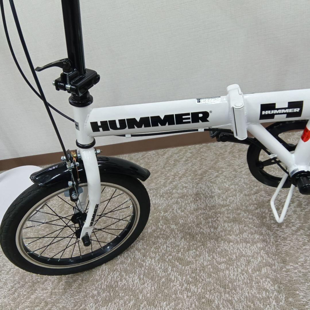 HUMMER 折りたたみ自転車 ホワイト