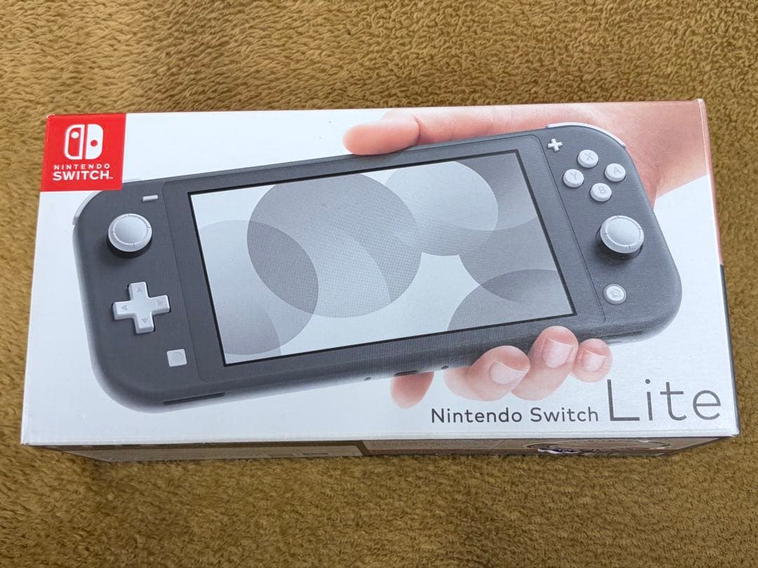 【ケース付】Nintendo Switch Lite グレー 保護ガラス貼付