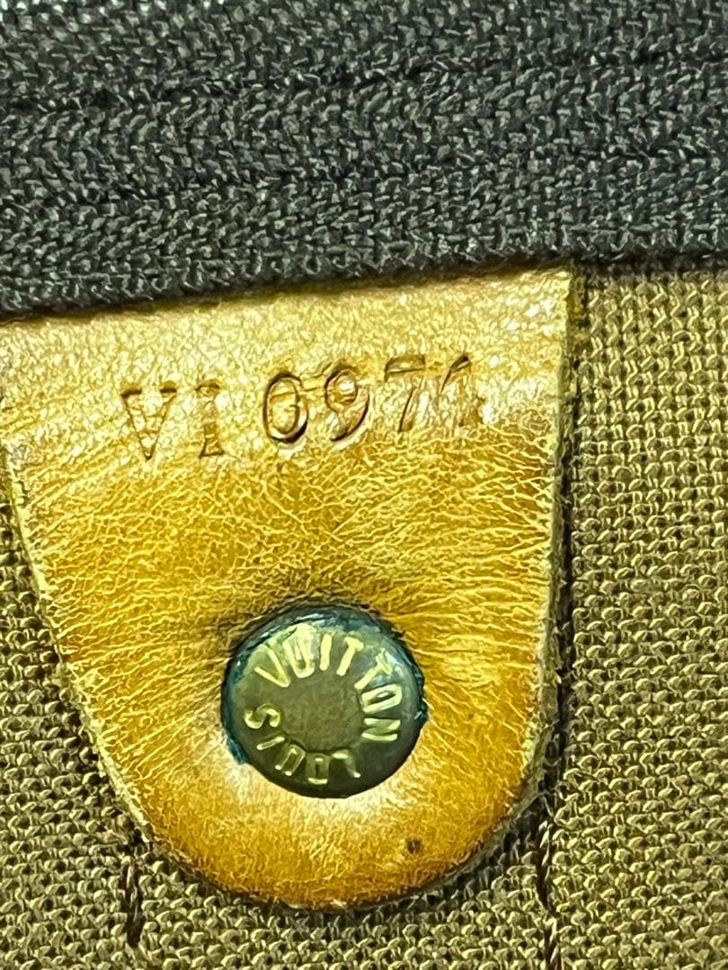 Louis Vuitton ボストンバッグ ダークブラウン/イエロー