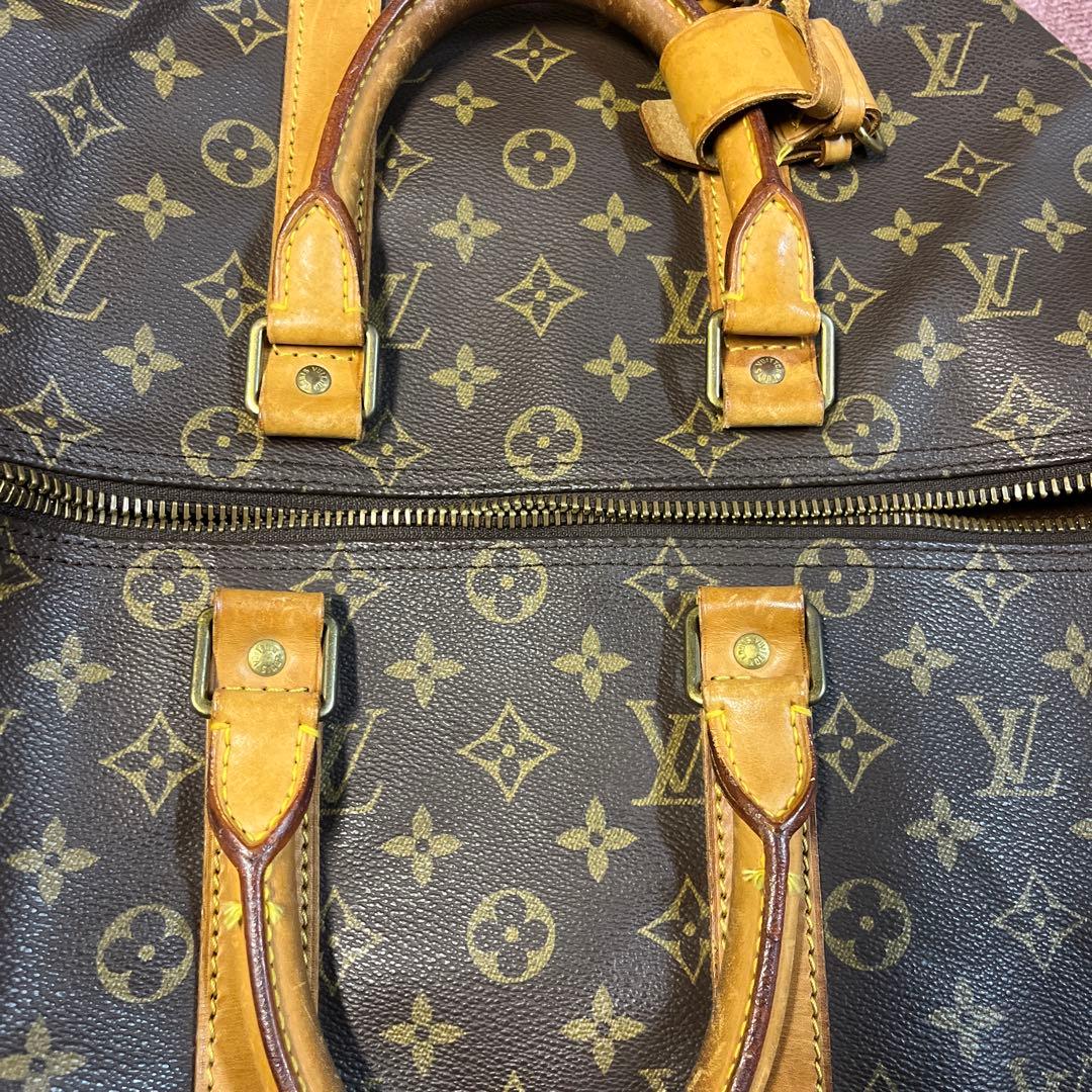 Louis Vuitton ボストンバッグ ダークブラウン/イエロー