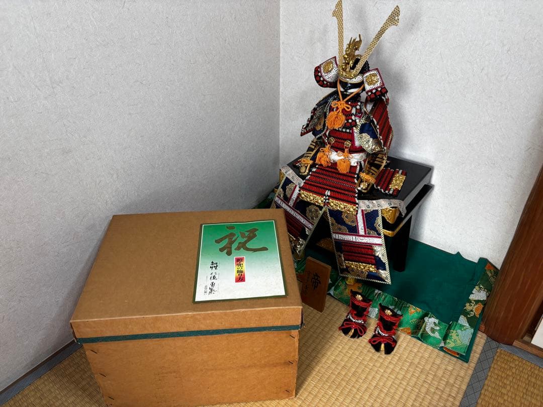 忠保作　五月人形 武士の鎧 10号サイズ