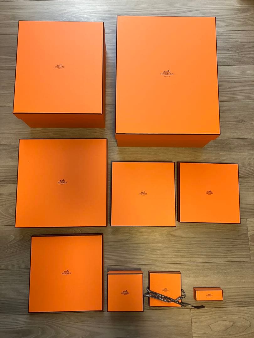 【17個セット】Hermes エルメス オレンジボックス 空箱 一部傷汚れあり