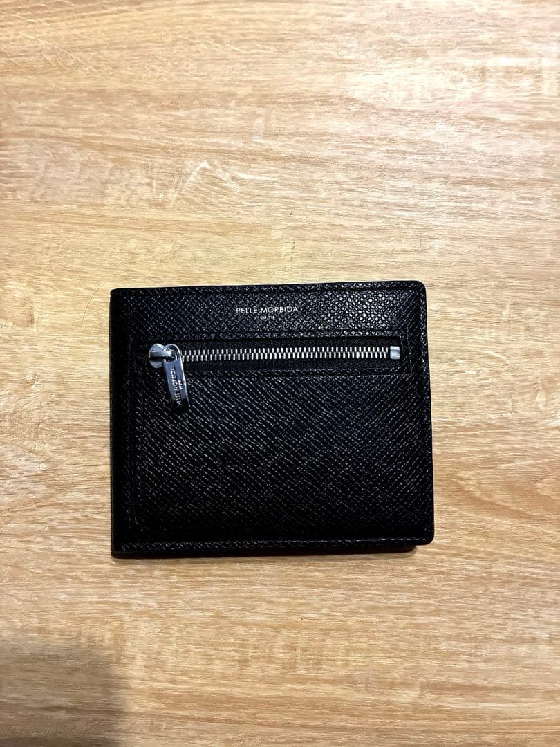 PELLE MORBIDA ペッレモルビダ　バルカ　コンパクトウォレット　黒