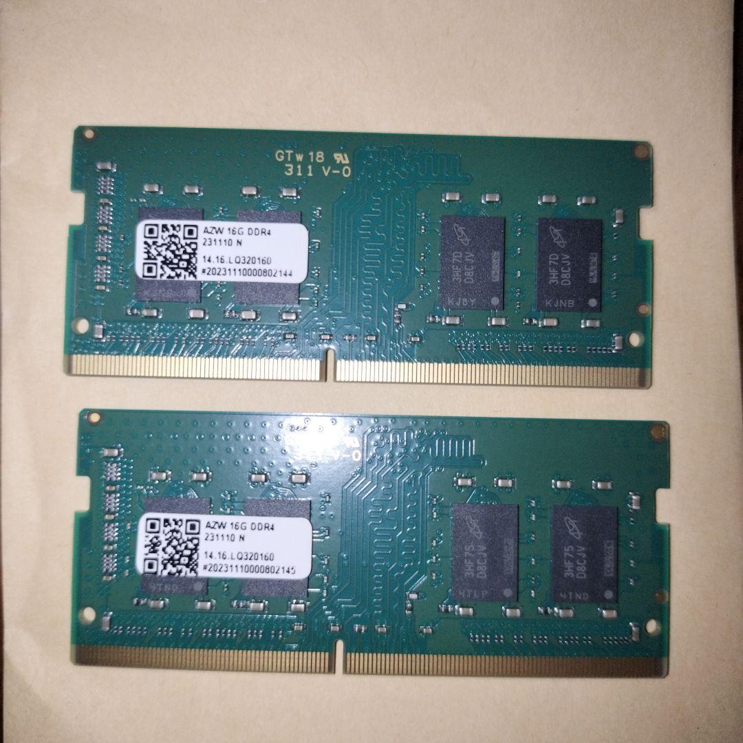 Crucial DDR4-3200 32GB(16GB×2)SODIMM