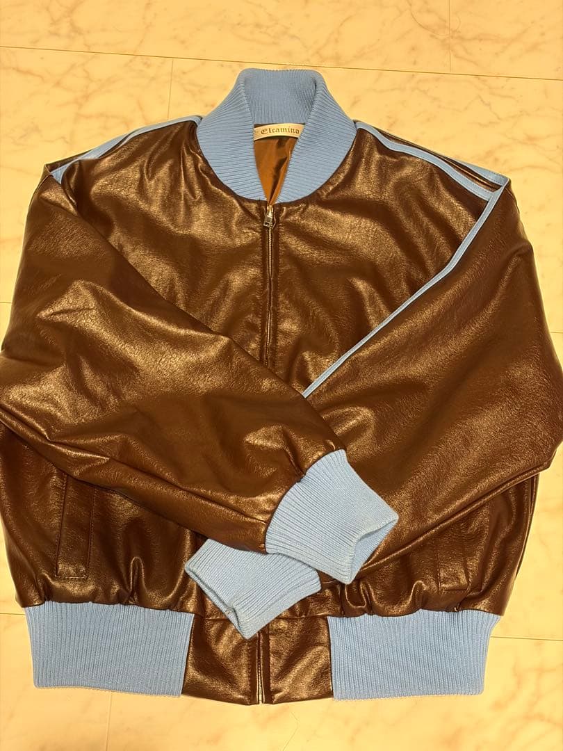 Clcamino ブラウン/ブルー ジャケット