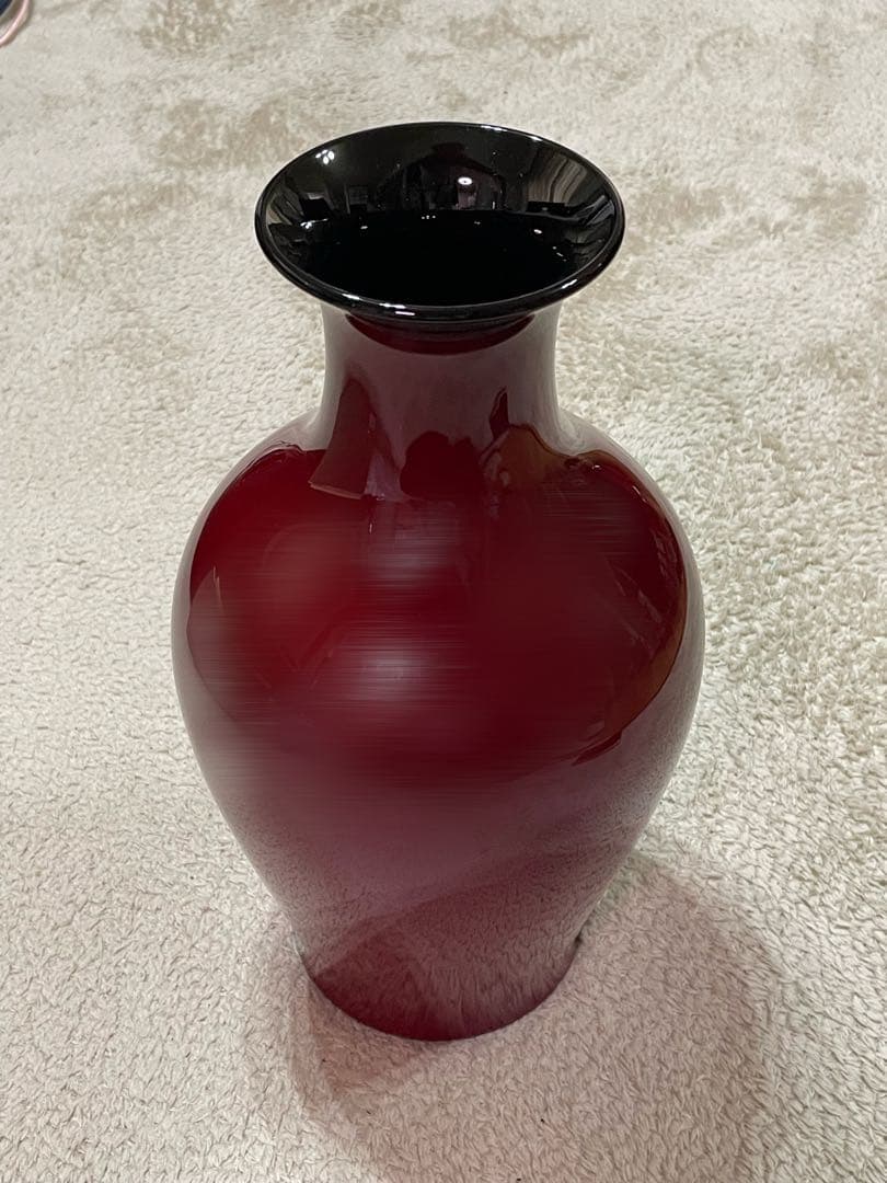 辰砂花生 深紅 ノリタケ ボーンチャイナ