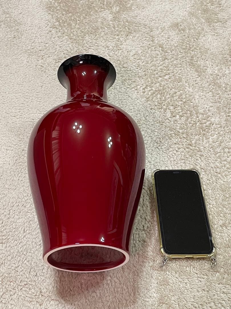 辰砂花生 深紅 ノリタケ ボーンチャイナ