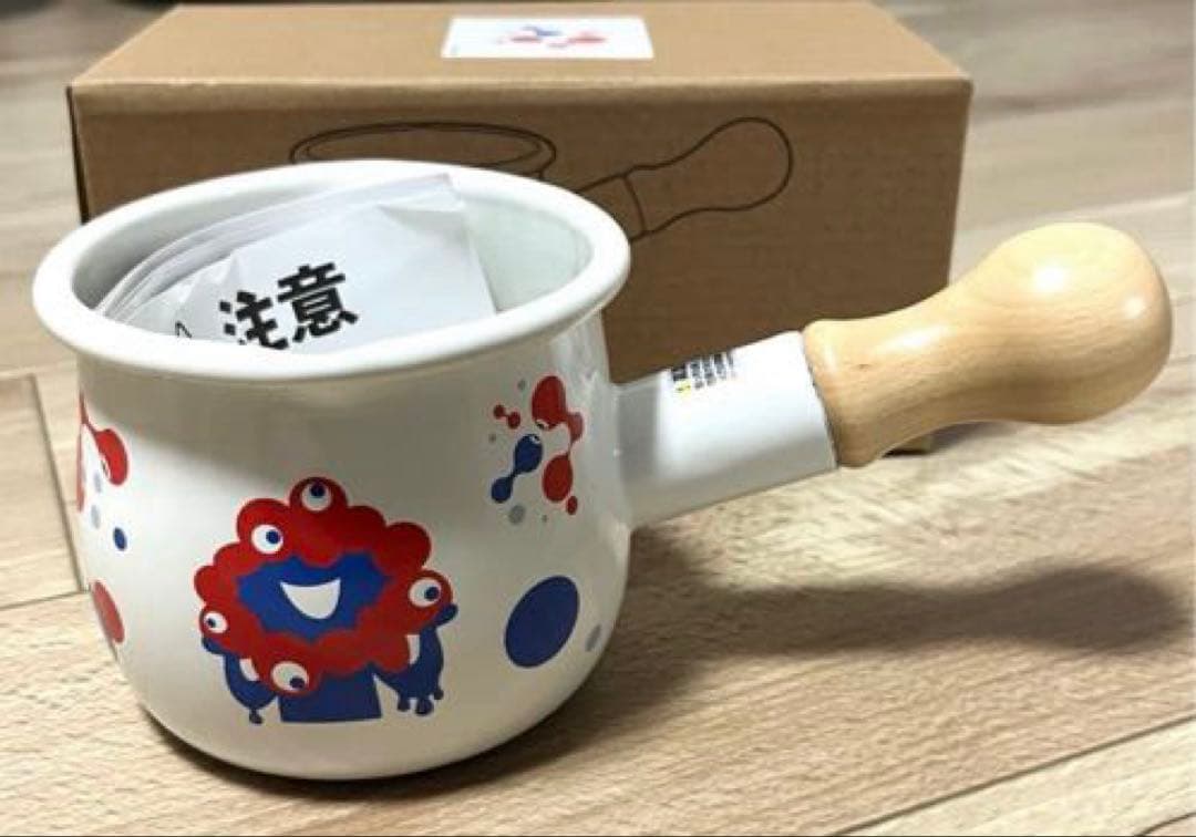 【新品】EXPO2025 ミャクミャク ホーロー プチ ミルクパン 水玉 片手鍋