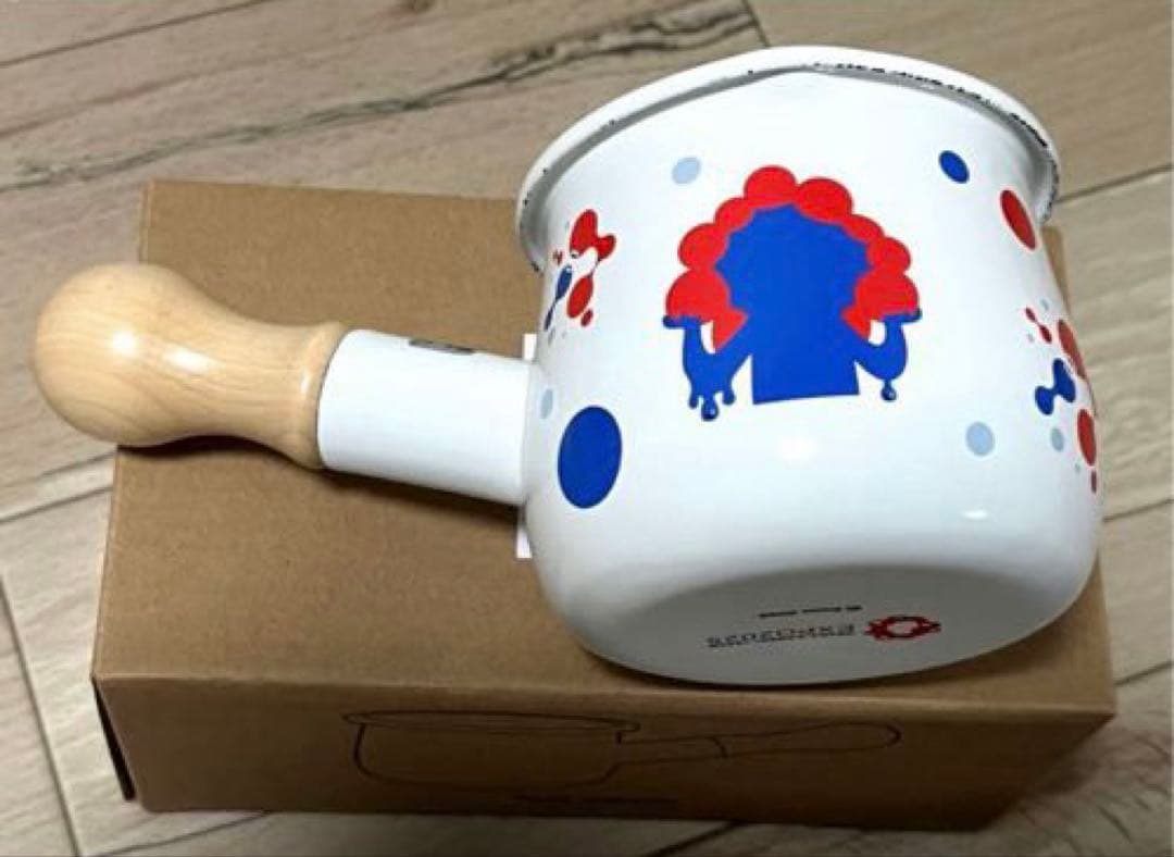【新品】EXPO2025 ミャクミャク ホーロー プチ ミルクパン 水玉 片手鍋