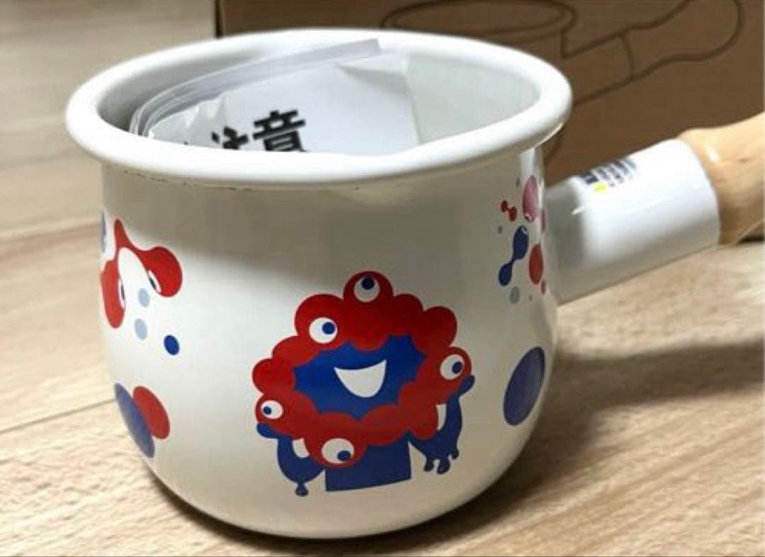 【新品】EXPO2025 ミャクミャク ホーロー プチ ミルクパン 水玉 片手鍋
