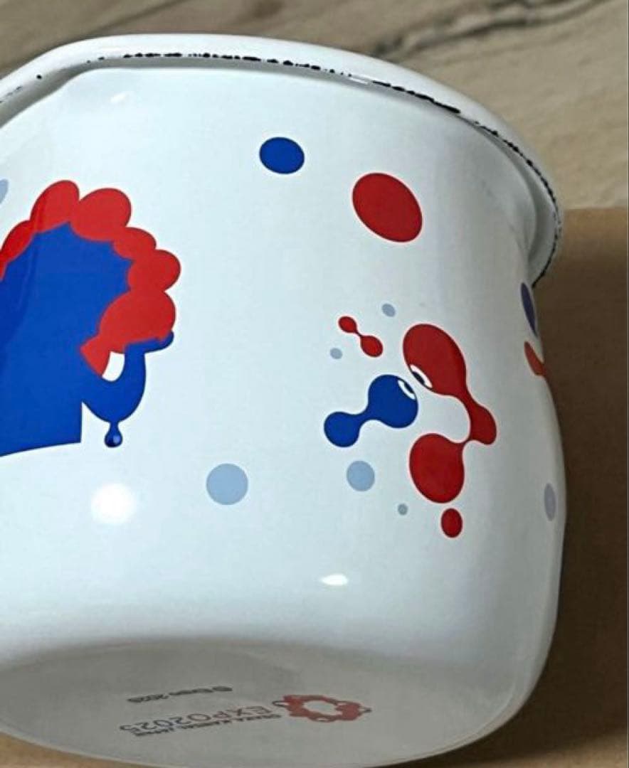 【新品】EXPO2025 ミャクミャク ホーロー プチ ミルクパン 水玉 片手鍋