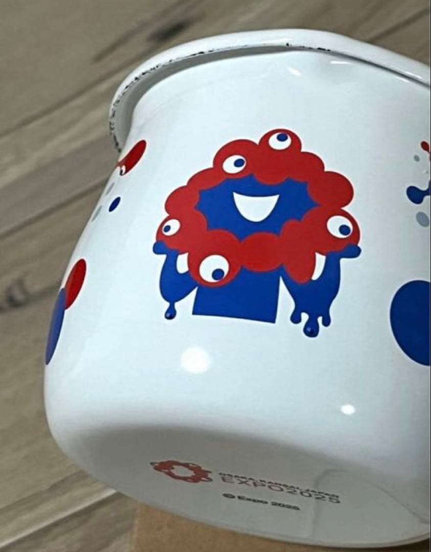 【新品】EXPO2025 ミャクミャク ホーロー プチ ミルクパン 水玉 片手鍋