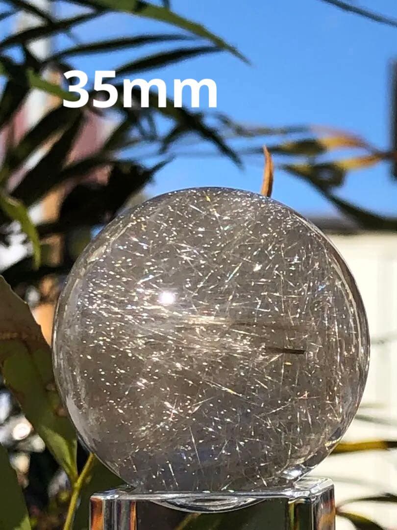 ❤️レア　逸品　35mm 最強財運超　強いパワー　❤️シルバー　ルチルクォーツ