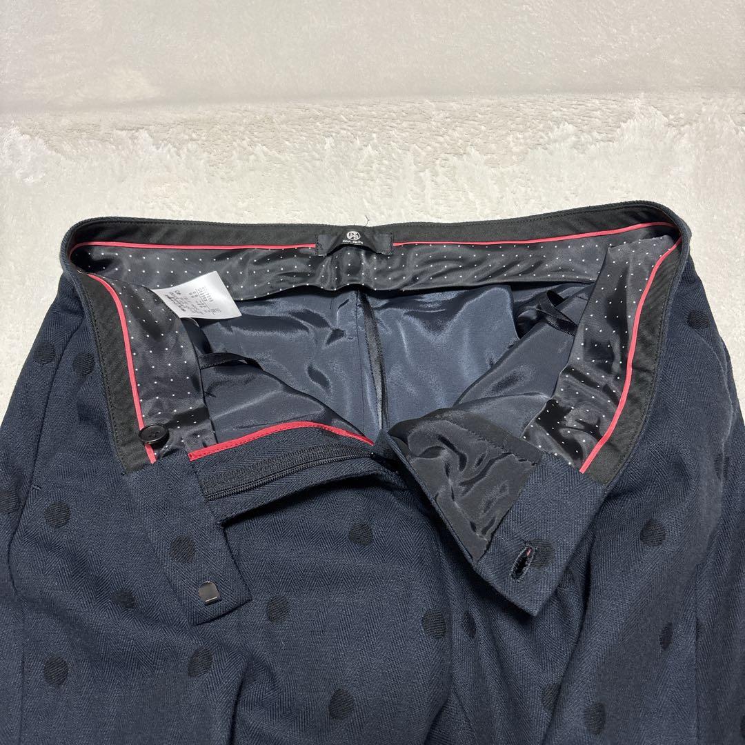 極美品★ピーエスポールスミス　セットアップ　ドット　ネイビー　3点セット　40