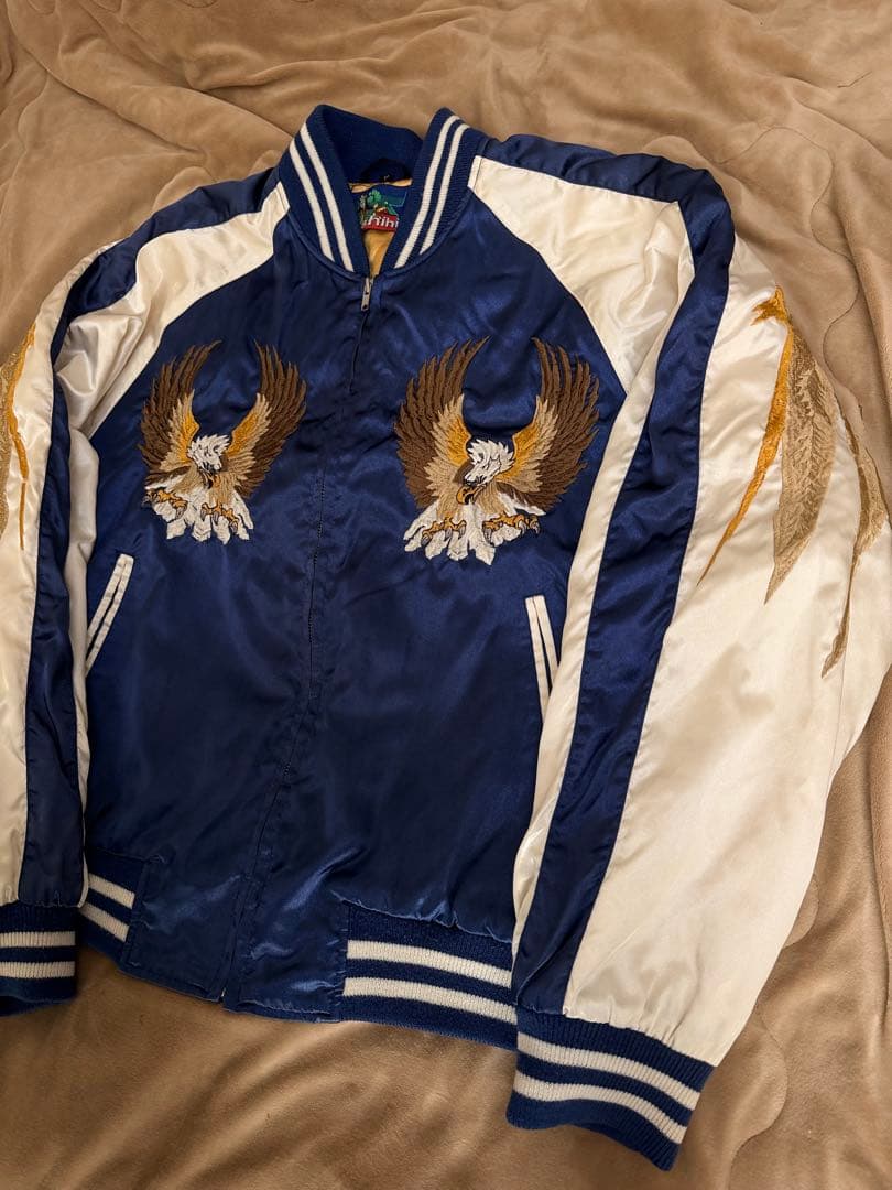 日本製 Hoshihime 大鷲 ワシ 日本限定スカジャン vintageサテン