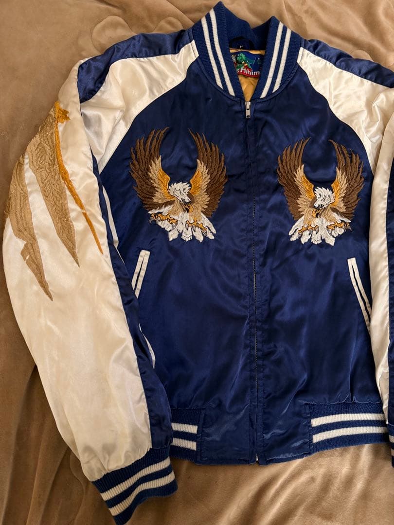 日本製 Hoshihime 大鷲 ワシ 日本限定スカジャン vintageサテン