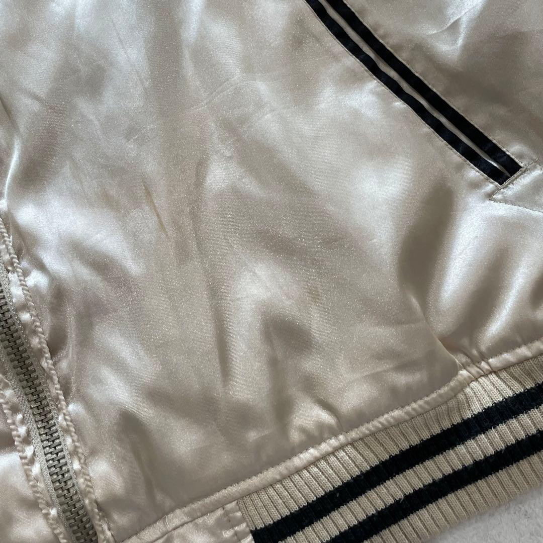 た*様 ドッグタウン スカジャン 黒龍 両面刺繍 スカル 花 歌舞伎 和柄 ブラ