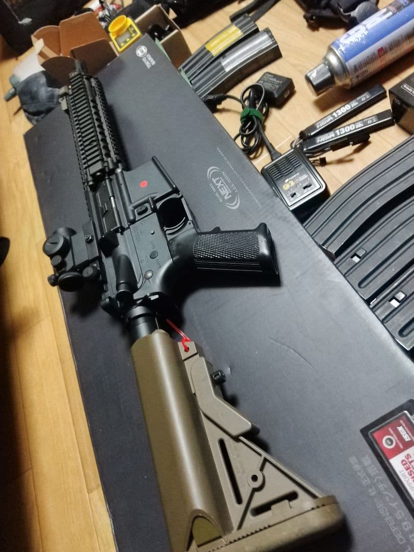 次世代電動ガン Mk18 Mod.1　ハイキャパゴールドマッチ　サバゲーセット