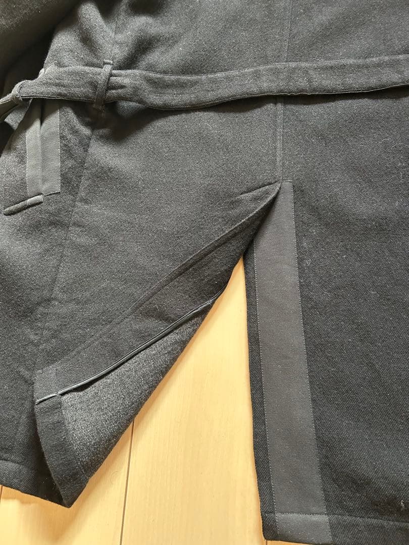 DOLCE&GABBANA ウールトレンチコート ブラック　48