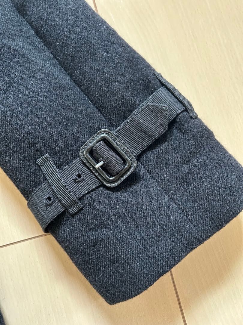 DOLCE&GABBANA ウールトレンチコート ブラック　48