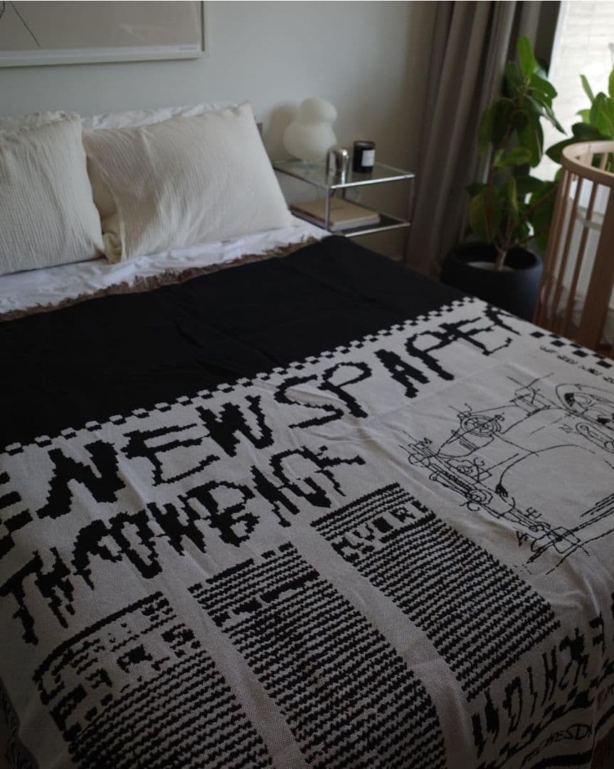 Ameri vintage ノベルティ　マルチブランケット　ラグ