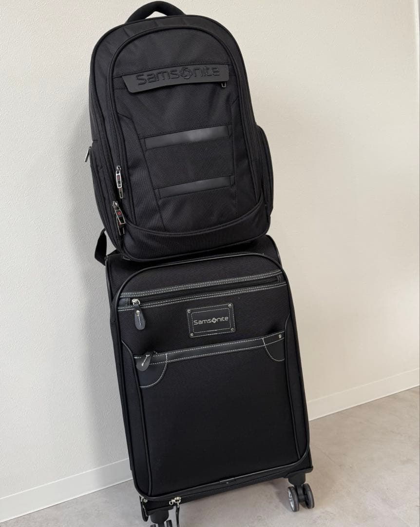 サムソナイト ビジネスバッグ スーツケース セット リュック 黒 機内