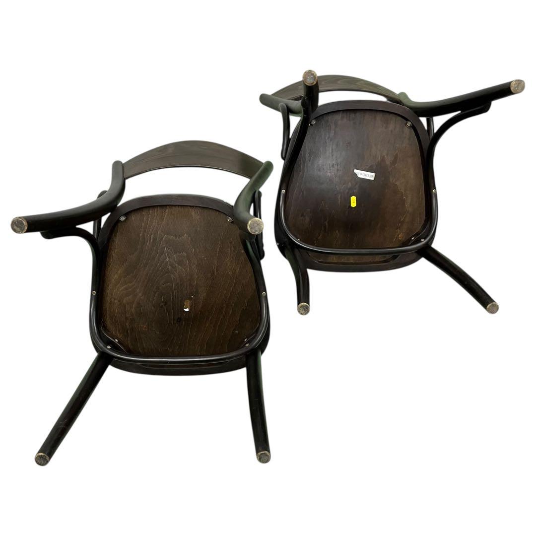 【希少】TON ベントウッドチェア パネルバック 2脚 アンティーク