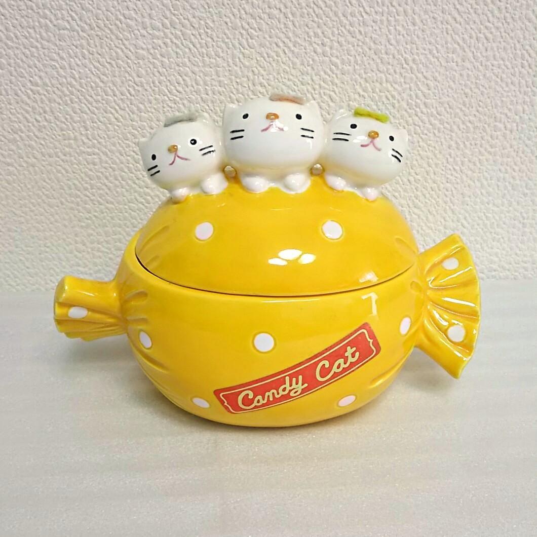 【昭和レトロ 平成レトロや猫好きに♪】かわいいネコちゃんの小物入れ♡