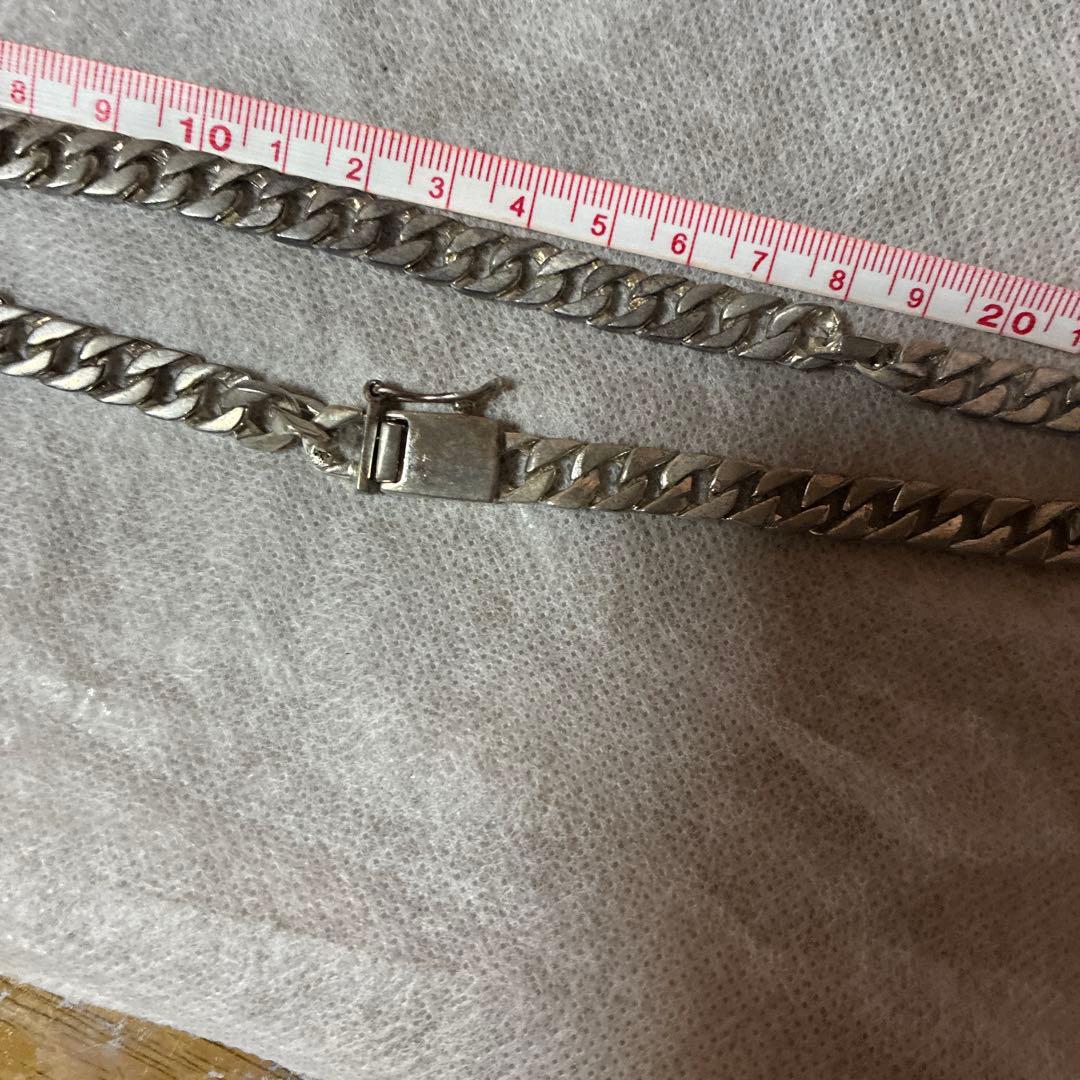 シルバー925ネックレスマイアミキューバン70g超‼️